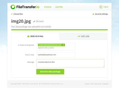 An alternative to FileTransfer.io that would be just as easy to use, is hard to find.