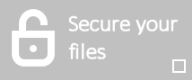 Attach2Cloud Secure your files panel