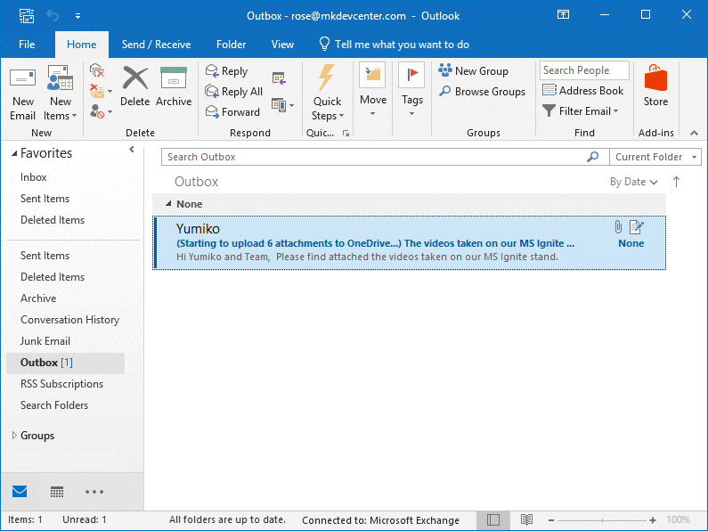 What is outlook attachment size limit naxrepetro